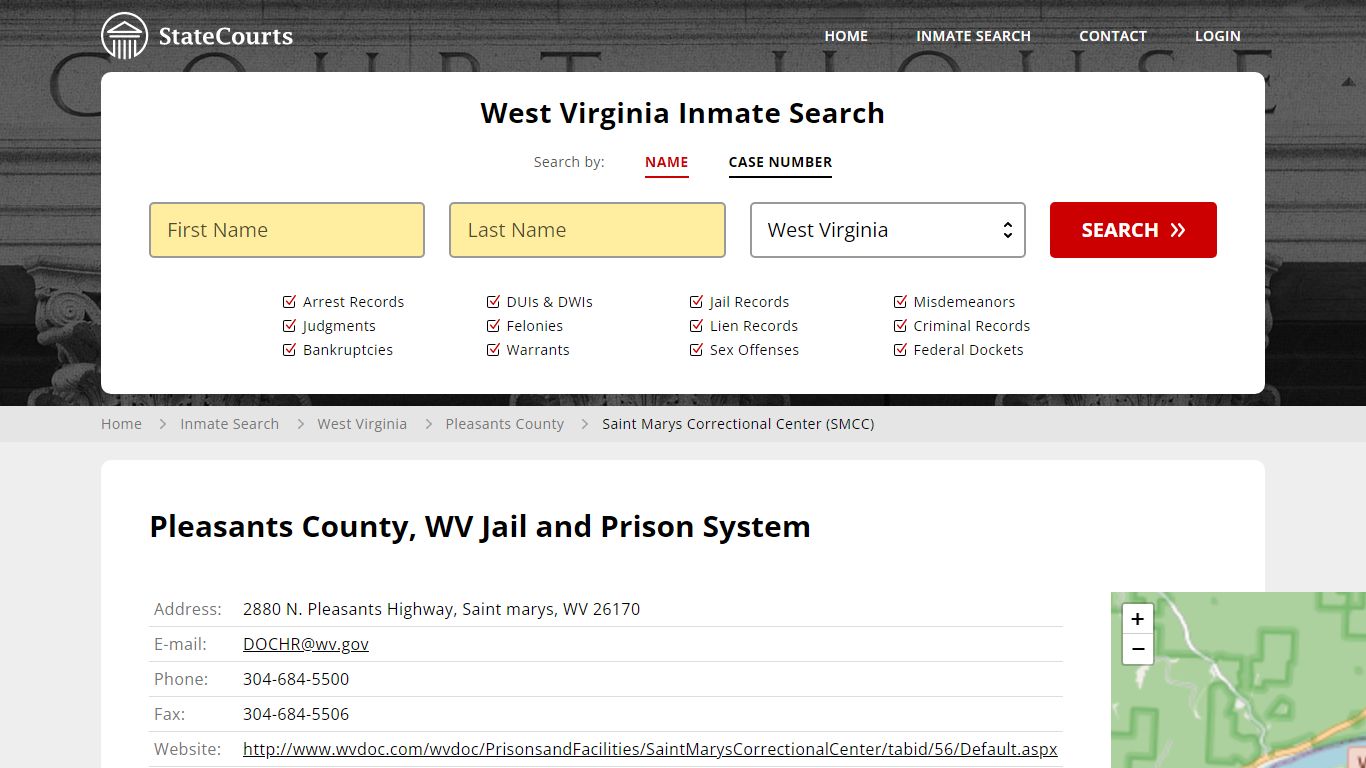 Saint Marys Correctional Center (SMCC) Inmate Records Search, West ...